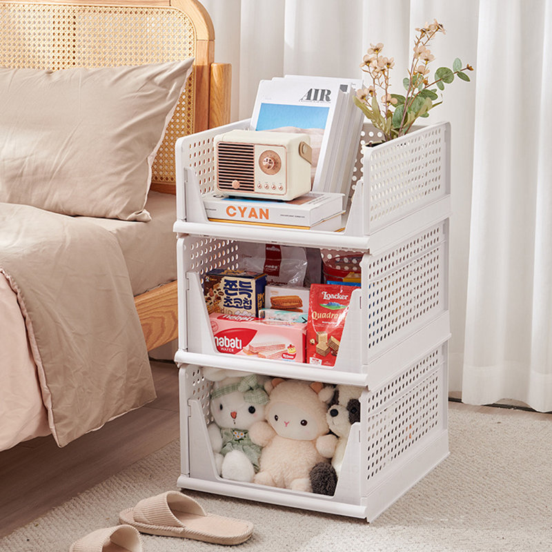 43cm Foldable and Stackable Drawer Storage Basket, 25cm H x 43cm W x 33.5cm D