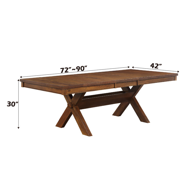 Apollo Walnut Finish Dining Table (Not Including Chair)