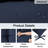 Outdoor Bench Cushion 60x20in, Waterproof Thicken Patio Seat Pad with Ties, Replacement Cushion for Porch Swing, Garden Bench, Indoor/Outdoor Use-1181157812