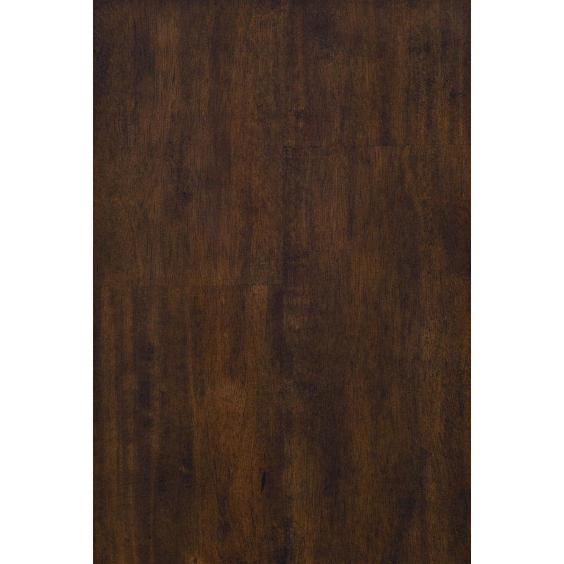 Table de chevet en placage de bois brun classique à 3 tiroirs Mango
