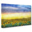 Flock Of Birds Above Sunflowers - Wrapped Canvas Painting-56654715