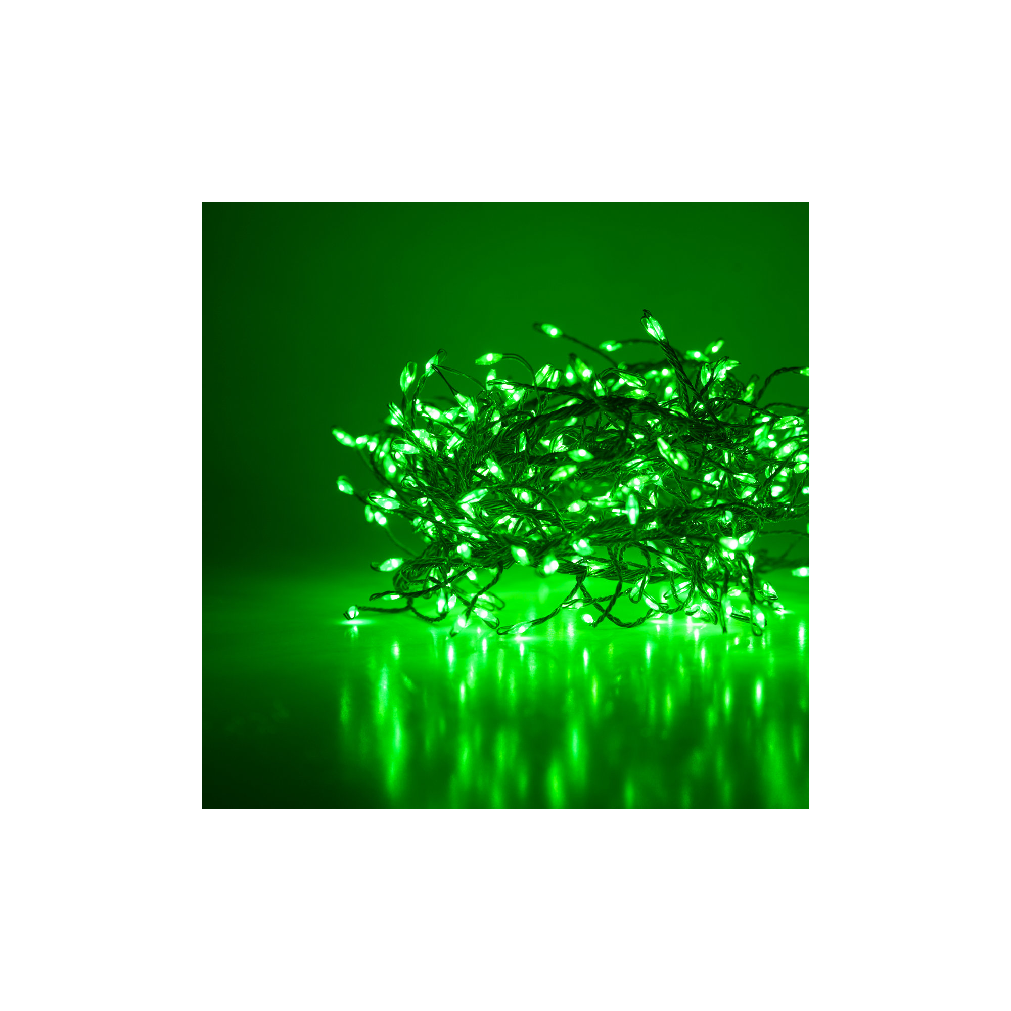 96'' LED String Lights, Green