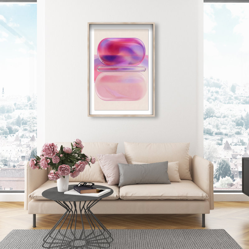 Balanced Harmony Print by Oliver Gal, 31.5"H x 21.5"W, Natural Oak Shadowbox