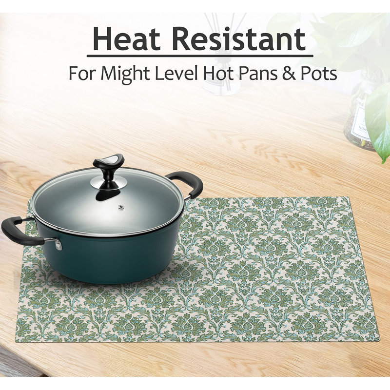 Off Toned Cotton Fall Pattern Dining Placemats Set of 6