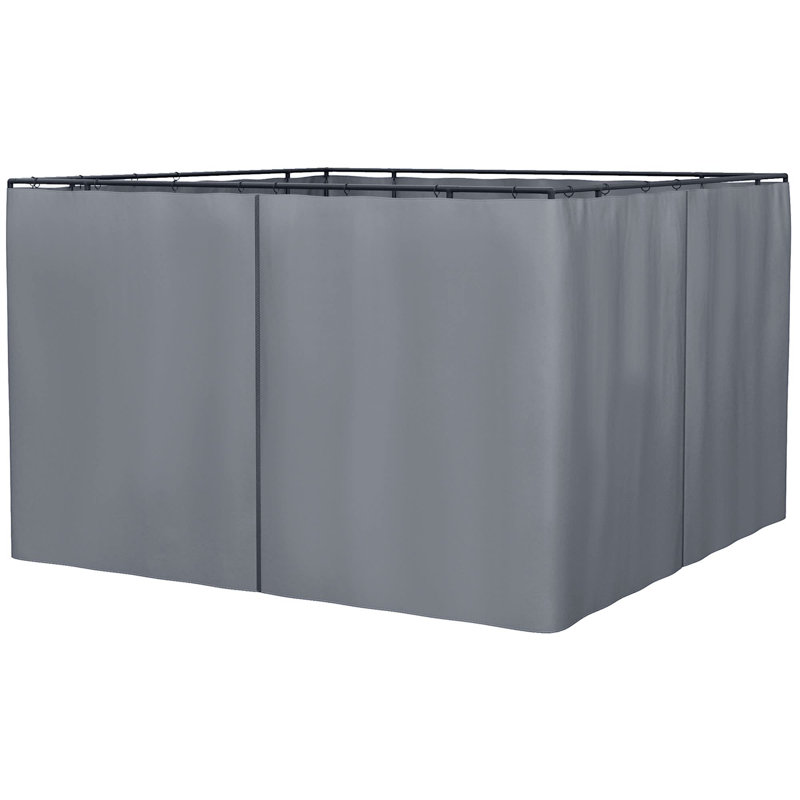 Aydrie Dakota Fields Fabric Side Wall, Black