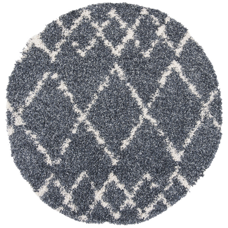 Tapis à poils longs Hollington Pro Lux, Rond 6 pi 7 po