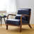 Jabarius Faux Leather Armchair-224800029