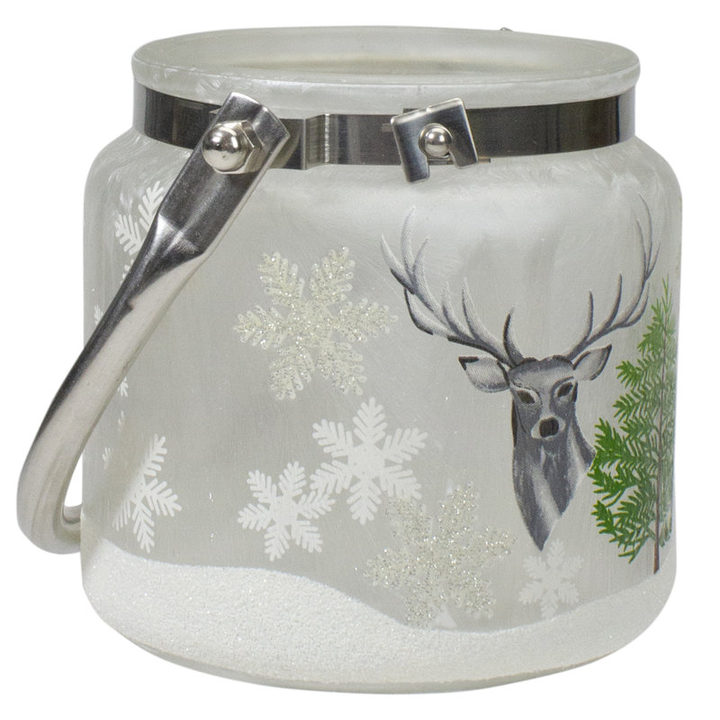 Lanterne en verre sans flamme 4 po