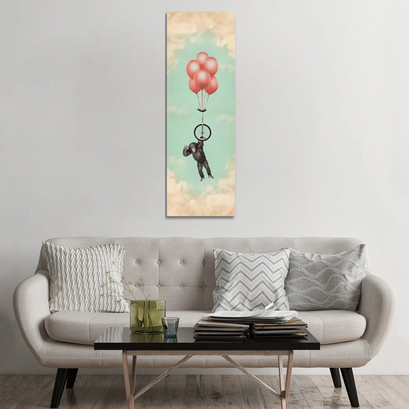 The Unicycle Incident III by Vin Zzep - Panoramic Print on Canvas, Wrapped Canvas, 152.4 cm H x 50.8 cm W x 3.175 cm D