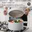 Batterie de cuisine en céramique 8 pièces-115139847