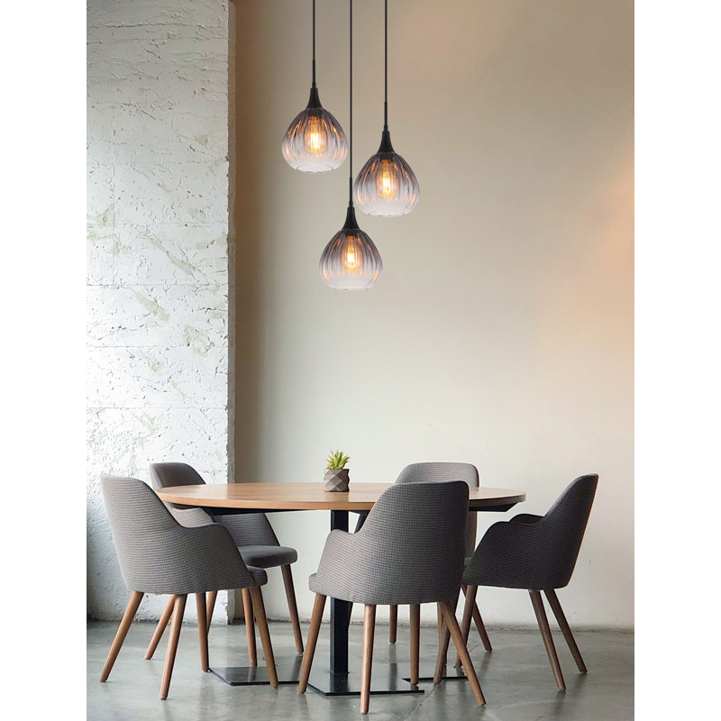 Dannelle 3 - Light Matte Black Pendant