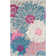 Carollee Floral Gray/Pink/Blue Area Rug