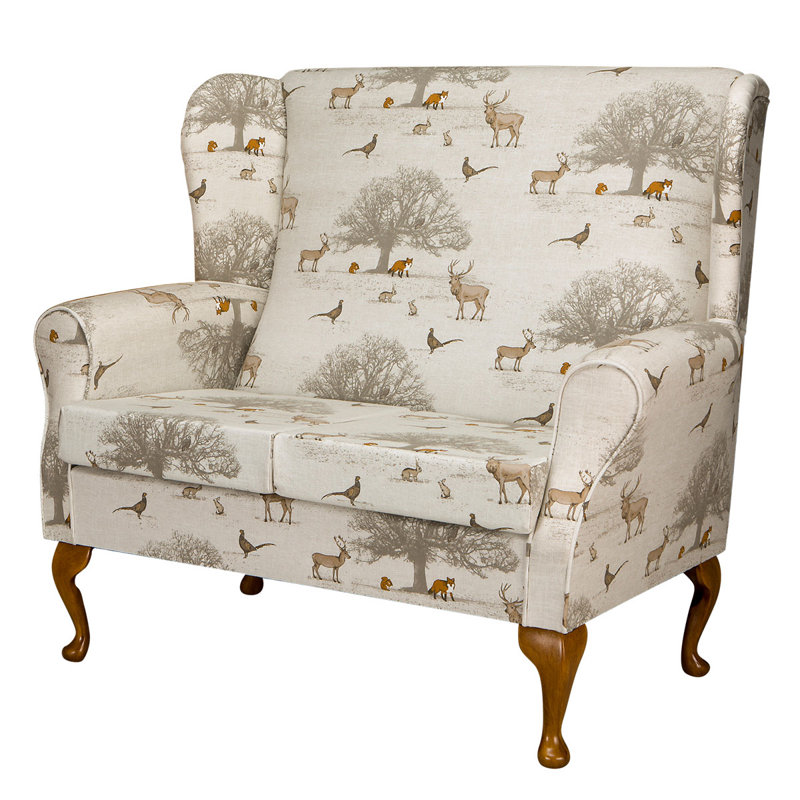 120Cm Round Arm Loveseat