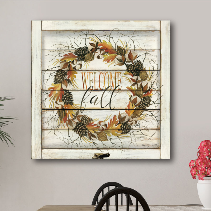 "Wellcome", reproduction d’art textuel sur toile tendue, H 24 po x l 24 po x 1,5 po