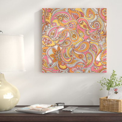 «Spring Paisley», impression sur toile tendue