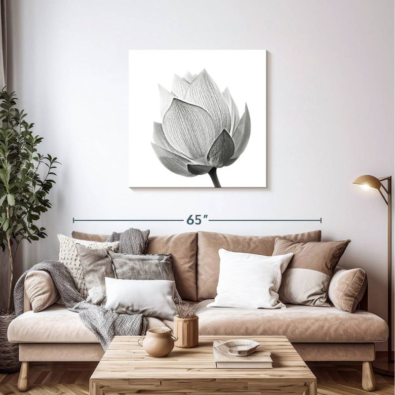 Harnek Budding Lotus, 36" H x 36" W