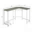 Bureau d'ordinateur gris et blanc