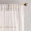 Panneau de rideau simple diaphane avec passe-tringle en polyester-66222767-66168457