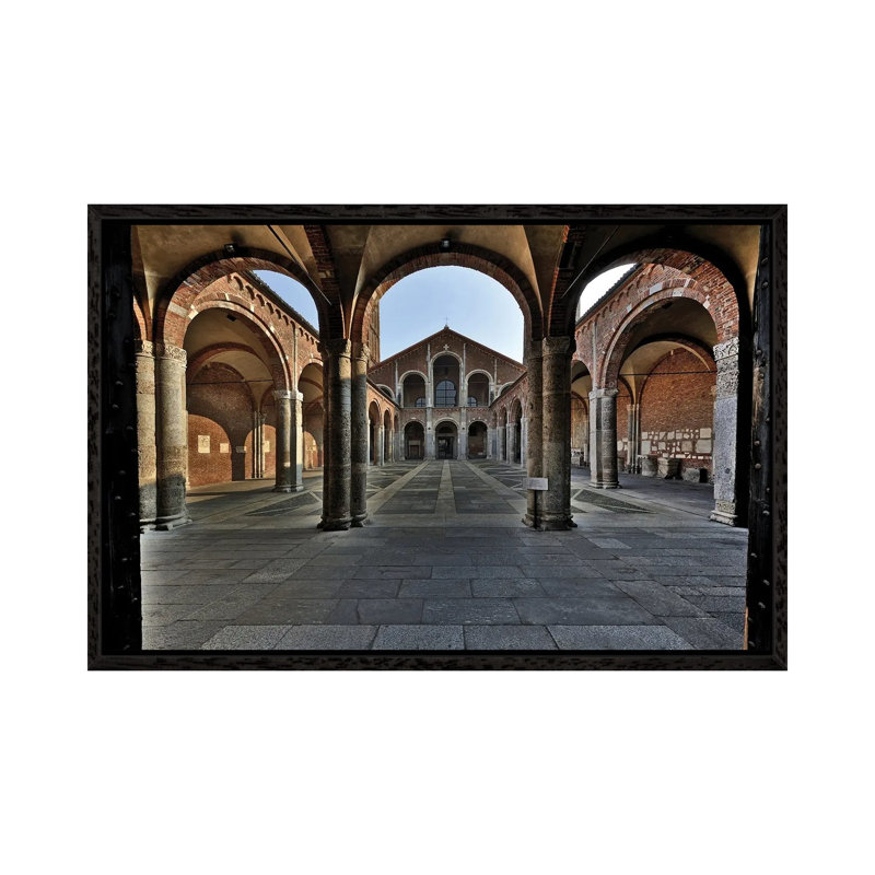 Basilica Di Sant'Ambrogio In Milan, Italy II Romanic Style by Alessandro Della Torre - Gallery-Wrapped Canvas Giclée on Canvas