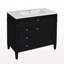 Meuble-lavabo de 36 po avec lavabo supérieur, meuble-lavabo moderne avec 2 tiroirs et tiroir escamotable, meuble-lavabo simple-2144928943