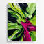 Aquarelle abstraite 88, art mural en métal vert-1632465434