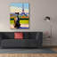 "Epic Graffiti" Eiffel Pittie "par Dean Russo, art mural sur toile, 40 po x 54 po