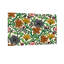 Motif floral de plantes et de fleurs aux couleurs vives et aux feuilles-1034707579