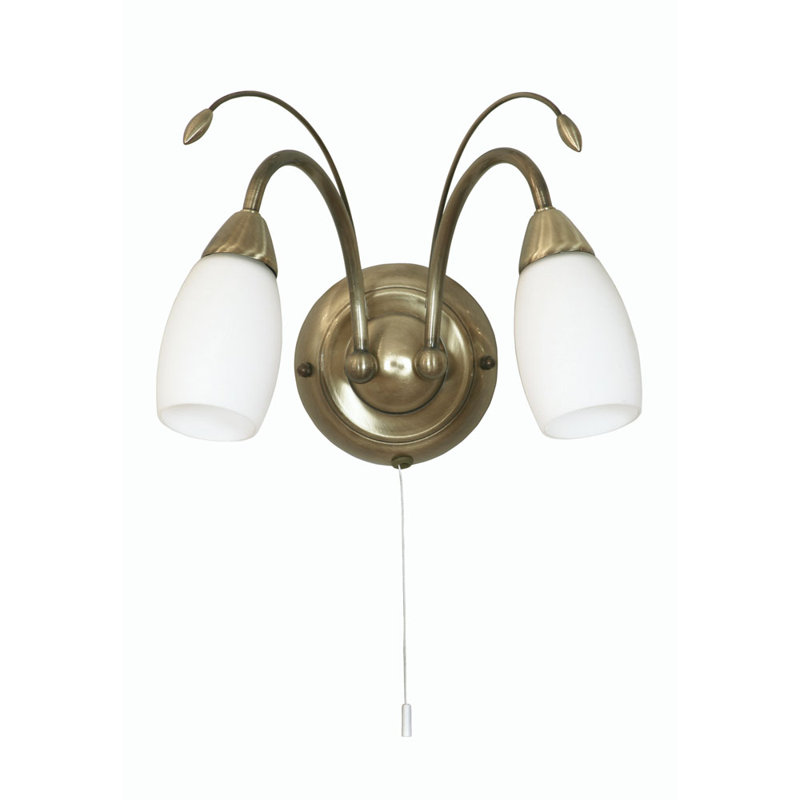 Bradwood Armed Sconce, Antique Brass