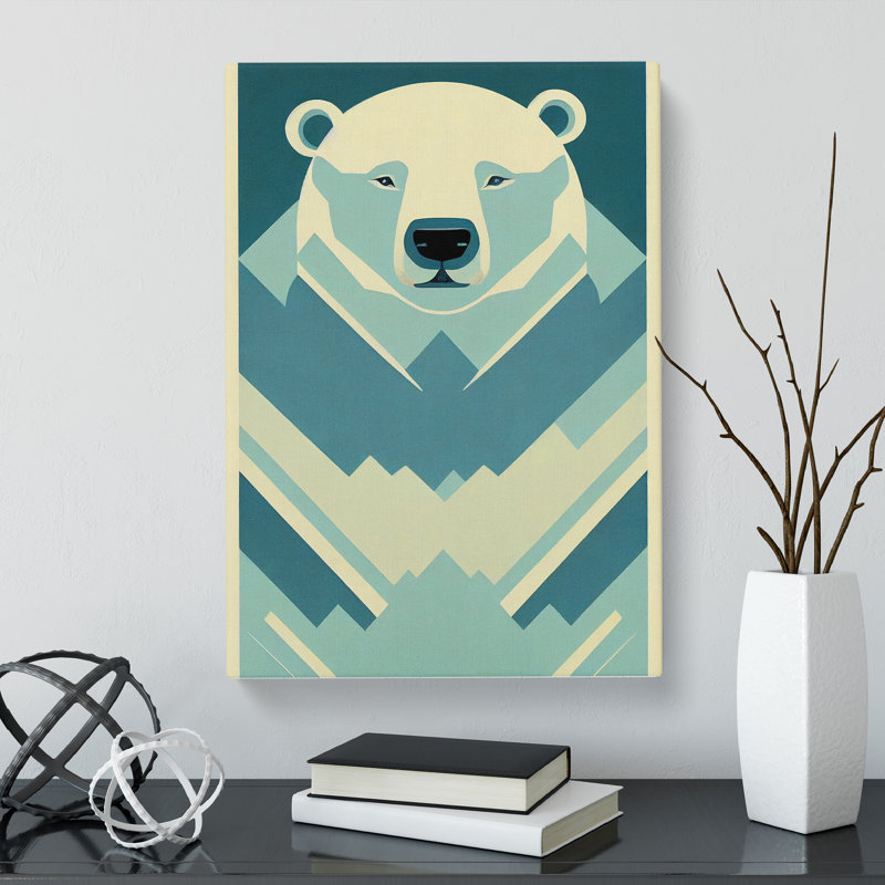 Ballwin Polar Bear Deco Vol.2 - Wrapped Canvas, 60cm H x 40cm W x 3cm D