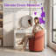 Fauteuil demi-tonneau 1 pièce avec pivotement sur 360 ° pour la cuisine et la salle à manger-291976399
