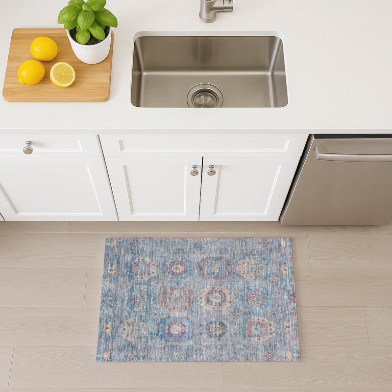 Tapis intérieur / extérieur lavable à la machine ACN2227, Rectangle 1 pi 8 po x 2 pi 6 po