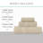 Willow 3 Pieces Towel Set – 100% Combed Cotton, Premium Quality 630 GSM, Ivory, Ultra-Soft & Highly Absorbent (1 Bath, 1 Hand, 1 Wash Towels set)-50988660-50988648