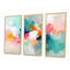 Minimalisme abstrait dans des tons roses et bleus III - ensemble d'art mural minimalisme-107212813-107212814