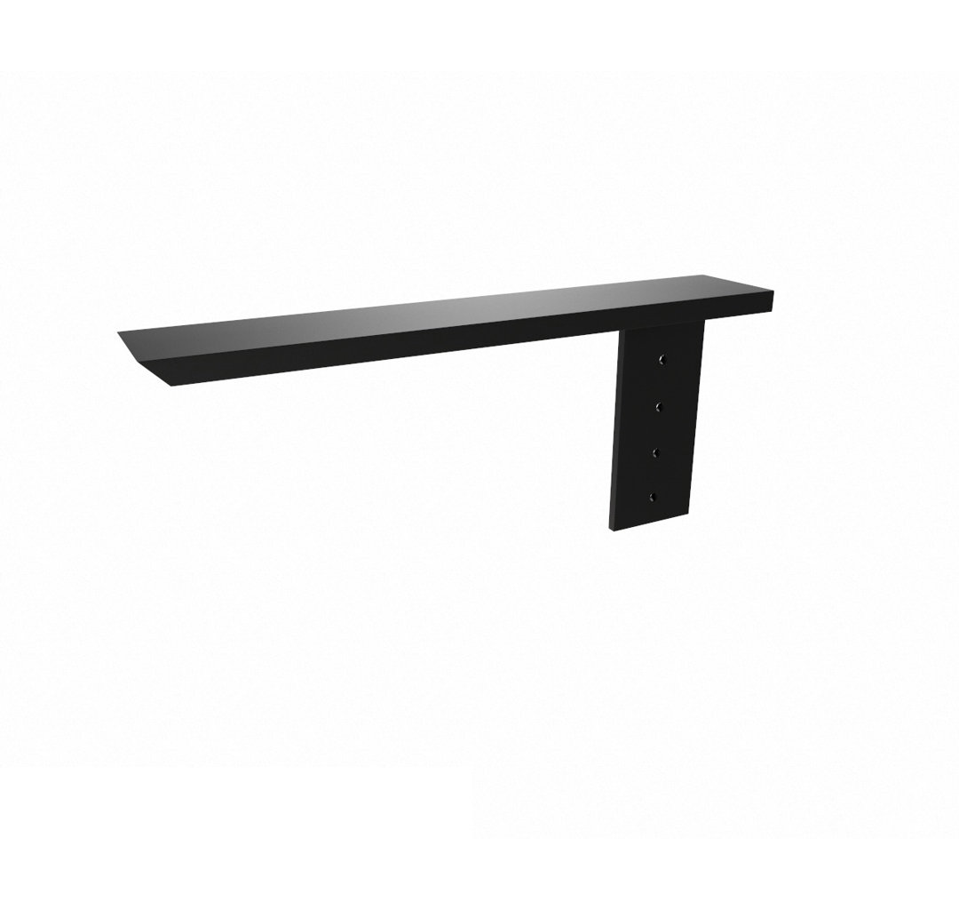 The Original™ Side Wall Hidden Countertop Support Standard Bracket - (Left, Steel) The Original Granite Bracket