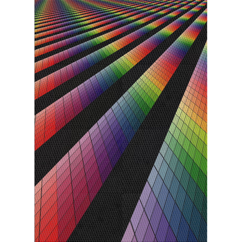 Tapis décoratif à motif géométrique Radstock, Rectangle 8 pi x 10 pi