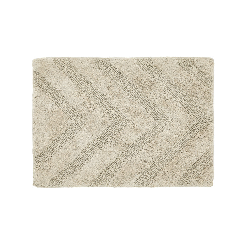 Branston 100% Cotton 1990 GSM Tufted U-Shaped Contour Bath Rug with Non-Slip Backing, OEKO-TEX Certified, Ultra Soft, Absorbent & Machine Washable Bathroom Toilet Contour Rug, 20" x 20", Sand