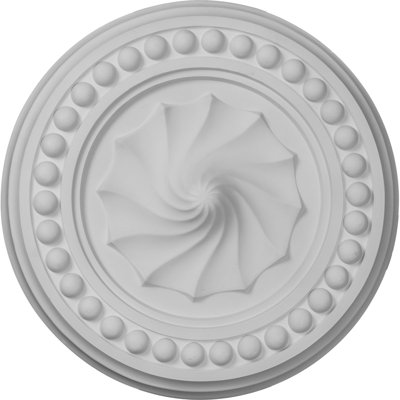 Endurathane Foster Shell Ceiling Medallion, 15 3/4"OD x 2"P (Fits Canopies up to 9 5/8"), Factory Primed