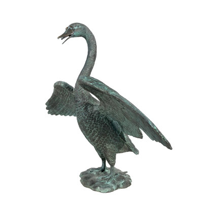 Bronze Swan Fountain