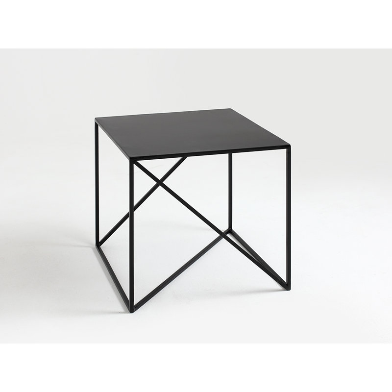 Quiana Frame Coffee Table, H45 x L50 x W50cm, Black