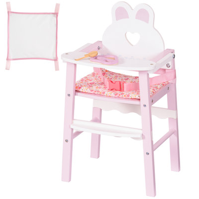 Wooden Baby Doll High Chair