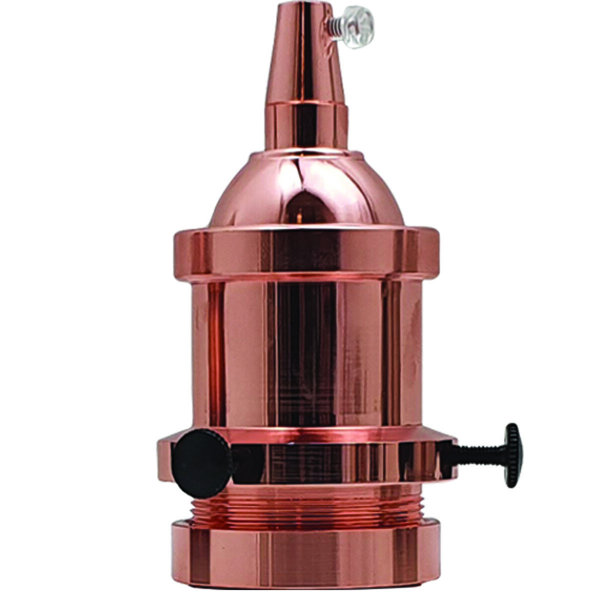 Portalámparas E27 Industrial Vintage – Base De Lámpara Estilo Retro Moderno Para Bombilla Edison (LED_Sone)