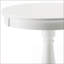 Table basse blanche avec piédestal tourné Farmhouse