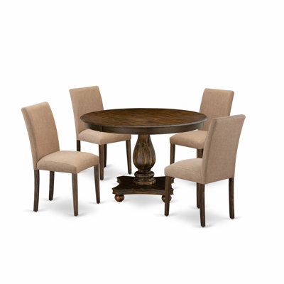 Acacia Solid Wood Dining Set by Red Barrel Studio