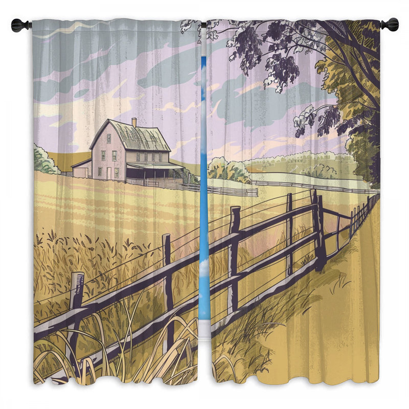 Rideaux obscurcissant et obscurcissant Farmhouse, 56in x 76in - 2 panels, Obscurcissement de chambre