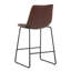 Tabouret de comptoir Cal - brun antique-1852640393-1850843906