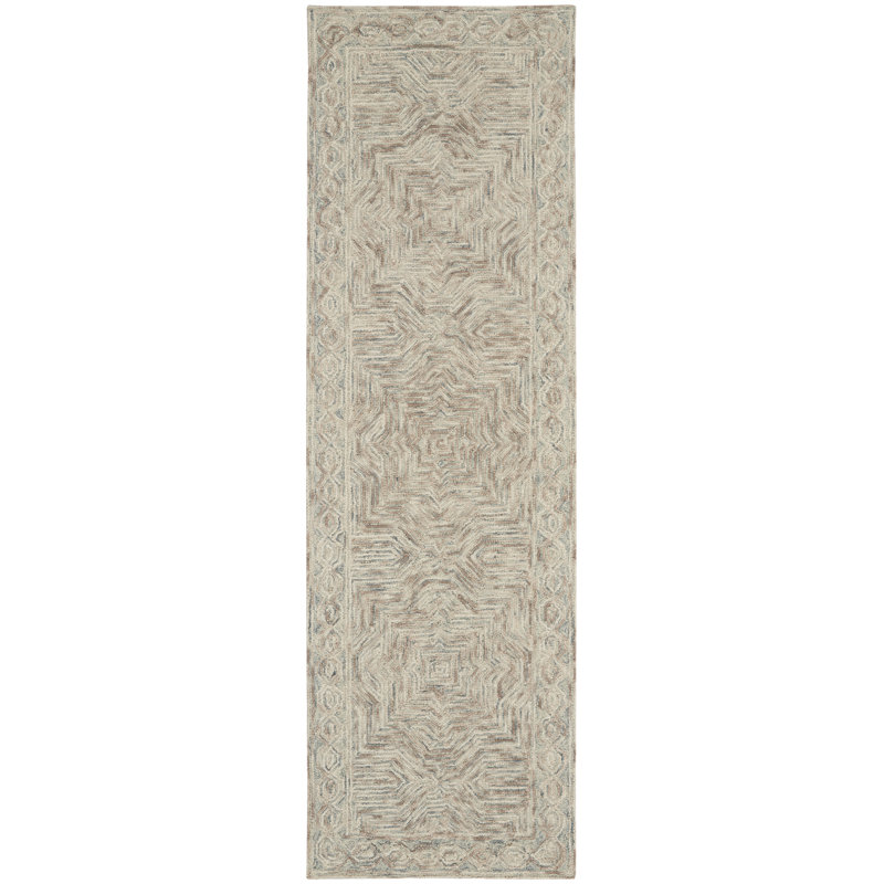 Wool Abstract Indoor Rug, Runner 2'3" x 7'6"