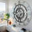 Wall Clock 36" Oversized for Living Room decor with Real Moving Gears England Collection-107103024