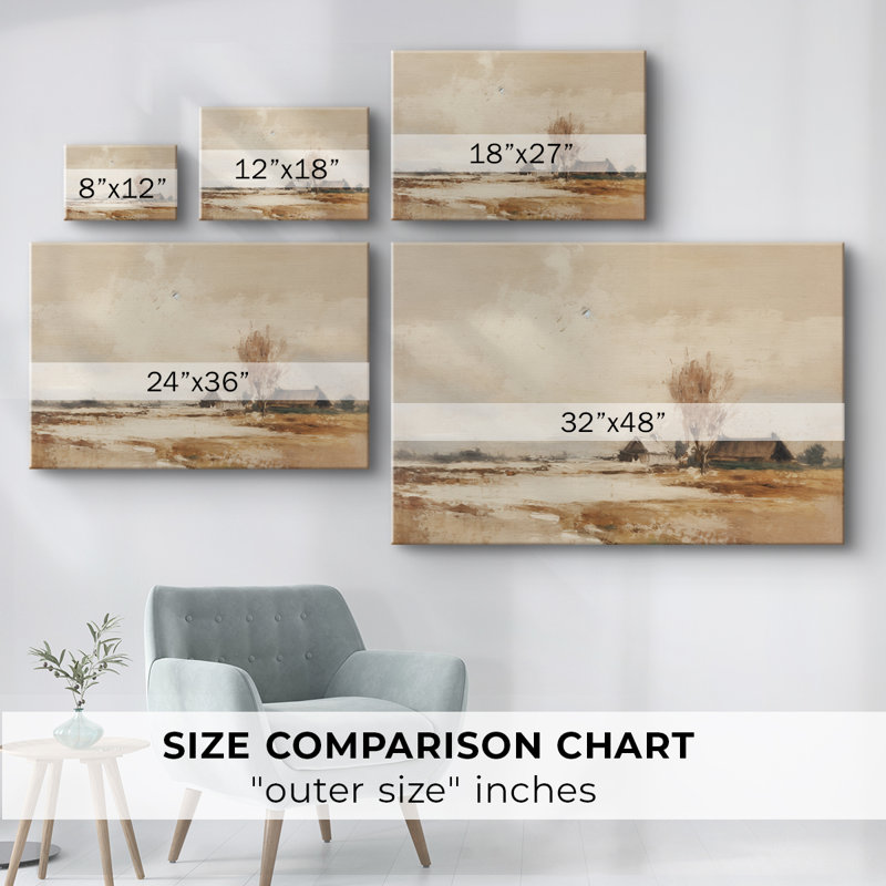 Paysages rétro-CCXLII -Galerie enveloppée Cavas, 8 x 12