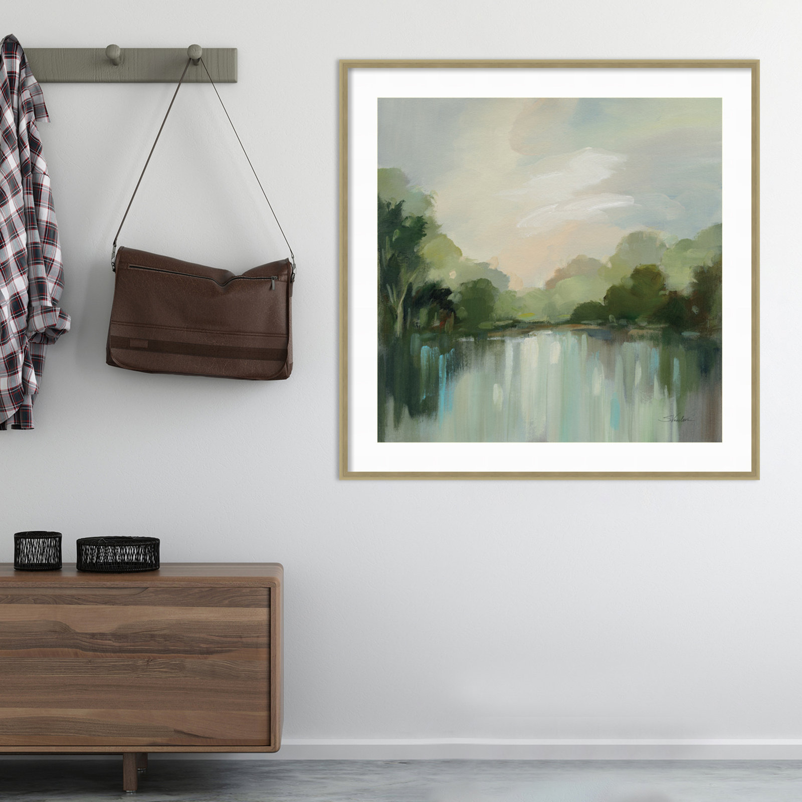 Cool Spring Day Print, 41" H x 41" W, Champagne