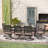 8 - Person Patio Dining Set with Extendable Rectangular Table , Cushions Included